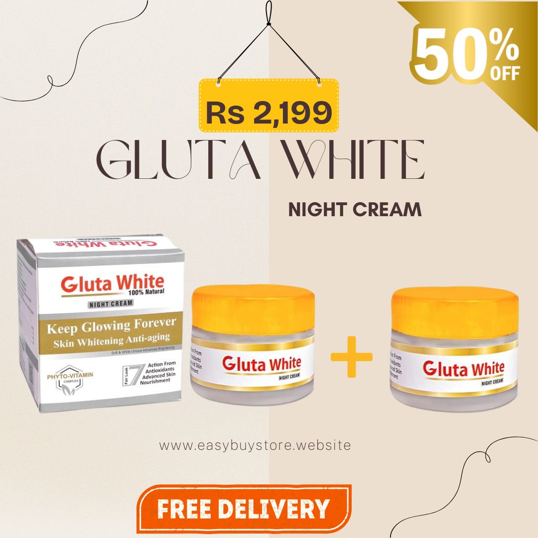 Gluta White Cream for Face Whitening & Brightening ( BUY 1 GET 1 FREE )