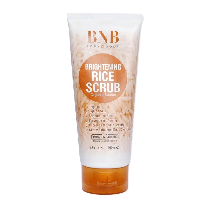 BNB 3 In 1 Rice Extract & Glow Kit - Rice Face Wash + Rice Scrub + Rice Face Mask