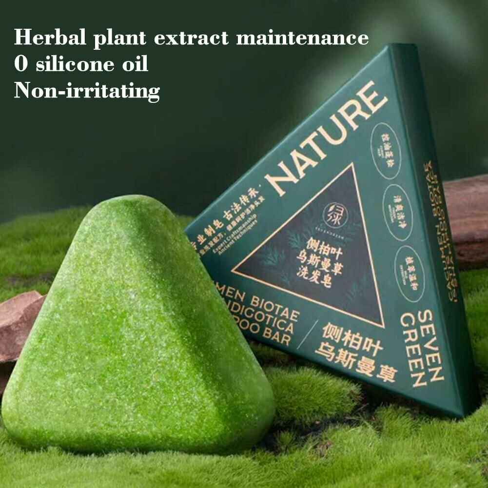 Seven Green Shampoo Bar - Nature Triangle Hair Care